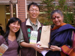 With Ms. Vandana Shiva, about the founder page